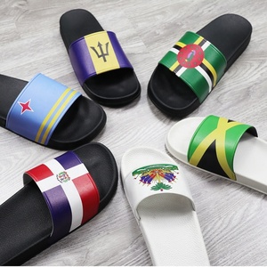 Pass REACH test Men and Women <strong>Sandals</strong> Sole Design New OEM Flag Haiti <strong>Sandal</strong> Manufacturers Wholesale Swimming <strong>Pool</strong> Slides - Product Image 2