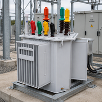 Transformateur de puissance immergé dans l'huile à trois enroulements S11, entrée 10 kV, sortie 400 V, 50 Hz 60 Hz