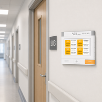 Sistema de Llamada a Enfermeras para Hospitales, Comunicación Inalámbrica Inteligente para Pacientes, Monitor Central para Salas Médicas, Control por Voz Bidireccional, Resistente al Agua, ABS