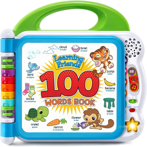 Livre d'apprentissage des 100 mots <span class=keywords><strong>pour</strong></span> enfants, jouets éducatifs, livre sonore interactif bilingue <span class=keywords><strong>anglais</strong></span>-espagnol <span class=keywords><strong>pour</strong></span> l'apprentissage précoce des tout-petits - Product Image 1