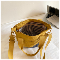 Sac fourre-tout en tissu color block pour femme avec bandoulière réglable, sac à main pour femme, sac bandoulière pour les trajets quotidiens