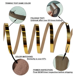Nouvelle Tendance Bonne Qualité <span class=keywords><strong>Bande</strong></span> <span class=keywords><strong>de</strong></span> Chant <span class=keywords><strong>PVC</strong></span> Dorée pour Accessoires et Décoration <span class=keywords><strong>de</strong></span> Meubles - Product Image 4