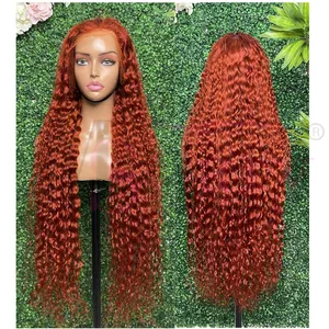 Factory Supplier Afro Kinky Curly Human Hair Lace Front Wigs Indian Hair Pre Plucked 13*6 HD Lace Frontal Wig For Black Women