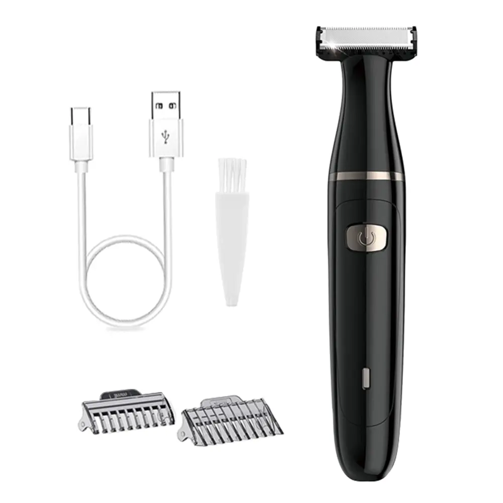 EASTO 3In1 Men Electric Hair Shavers And Face Trimmers Wet / Dry Rechargeable Hair Removal Razor For Body Nose Sensitive Areas