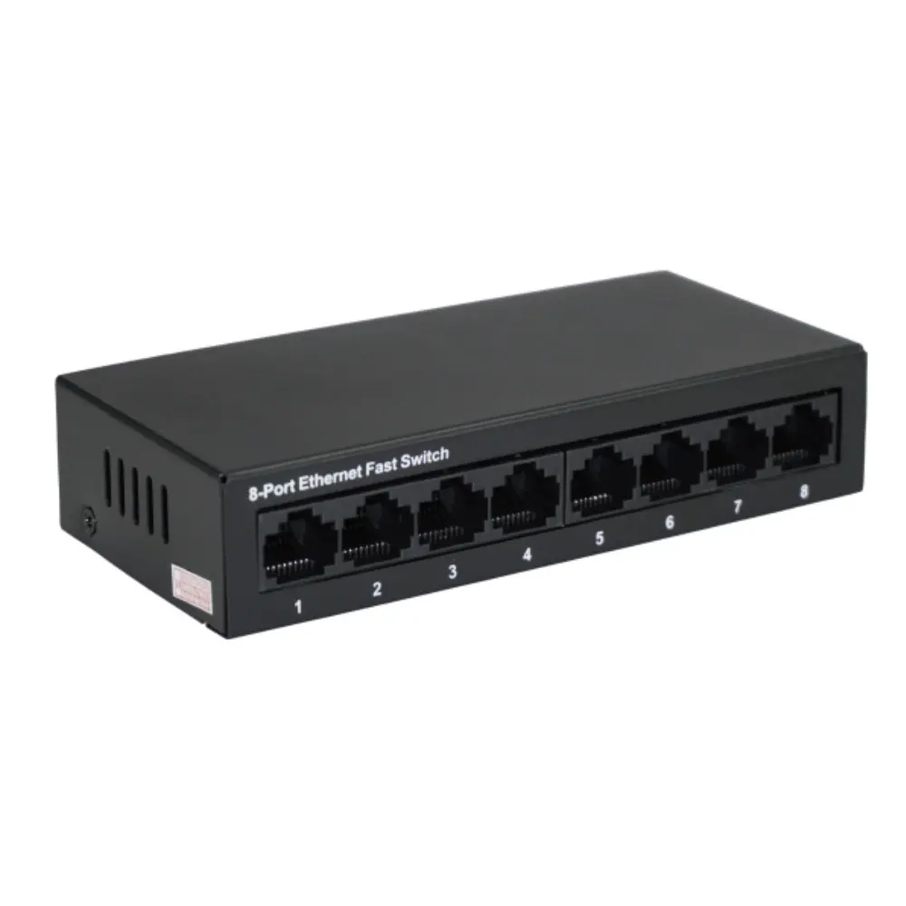Périphériques matériels haute performance Mini commutateur intelligent Gigabit Ethernet rapide avec port Gigabit 8 RJ-45 pour routeur WiFi réseau LAN