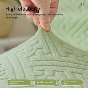 Hiện đại đơn giản ghế Bìa dày Jacquard ghế Bìa đàn hồi đầy đủ Gói chống bụi váy ăn uống ghế bìa chống trượt - Product Image 6