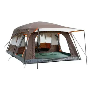 Large tent outdoor camping 3 -6 person various sizes cabin tents waterproof double layer camping tent