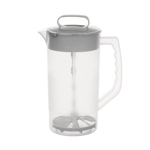 Jarra de agua de plástico de 2 cuartos de galón/64oz, émbolo, cuchillas en ángulo, bebidas, leche en polvo, mezclador de bebidas, jarra mezcladora - Product Image 1