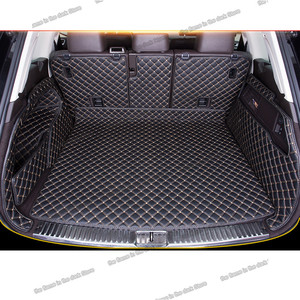 De coche de cuero Mat tronco de carga del trazador de líneas para Volkswagen <span class=keywords><strong>Touareg</strong></span> 2010, 2011, 2012, 2013, 2014, 2015, 2016, 2017, 2018, 2019, 2020 trasero vw - Product Image 4