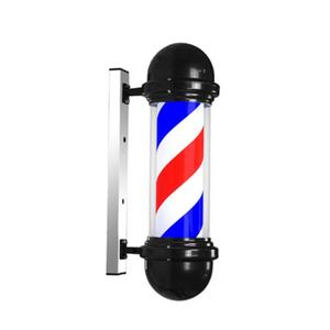 Poteau lumineux de salon de coiffure classique rotatif chromé personnalisé avec boule, lampe LED extérieure pour salon, poteau de coiffure - Product Image 5