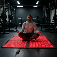 Couverture de sauna à lumière rouge ERCON 660 850nm 2240 LED 180 80cm surdimensionnée XL pliable portable pour usage domestique après l'entraînement, pour tout le corps