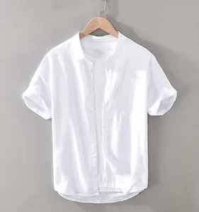 OEM/ODM Men's Customized Button Down Shirt 2023 Summer Hot Selling Leisure Shirt With Short Sleeve