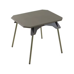 Outdoor Camping Folding Plastic Portable BBQ Picnic Height-Adjustable Lightweight Small <b>Table</b> for Road Trips - Product Image 1
