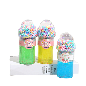 CHENXI Factory Direct Ice Cream Sparkle Slime Glittery Ultra Stretchy Slime Macaron Foam Balls Crystal Mud - Product Image 1