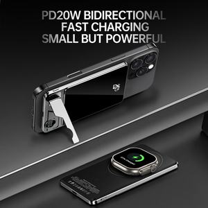 Transformable 3 en 1 Banco de energía magnética Banco de energía para teléfono 5000mAh Usb Banco de energía de emergencia para iPhone 15 Pro <span class=keywords><strong>Max</strong></span> - Product Image 2