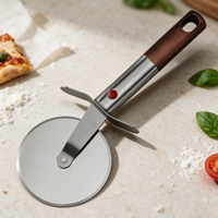 Couteau à pizza pliable jetable en acier inoxydable pour cuisine, outils de pâtisserie, spatule coulissante de haute précision pour trancher la pizza