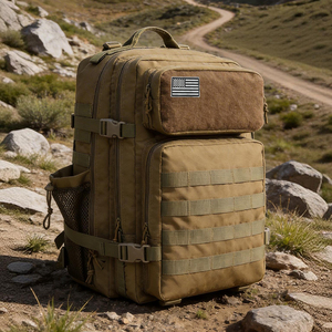 Wholesale Large Capacity Trendy Tactical <b>Backpack</b> 900D High-Density Waterproof Polyester MOLLE Compatible for Outdoor - Product Image 4