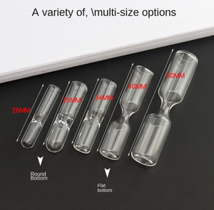 Tube de verre Bouteille de <span class=keywords><strong>sablier</strong></span> Pendentif de bouteille de sable Les accessoires de bricolage peuvent être remplis de cendres de sable lumineuses - Product Image 3