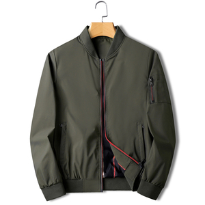 Chaquetas nuevas de primavera y otoño para hombres y para hombres de mediana edad, chaquetas casuales sin capucha, holgadas, modernas, versátiles y cómodas. - Product Image 2