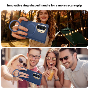 New shell film integrated magnetic hinge cover suitable for Samsung ZFold7 <b>phone</b> case W26 anti drop rotating bracket <b>phone</b> case - Product Image 4