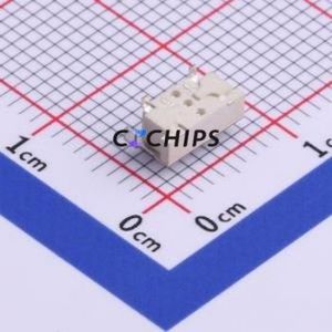 TS-1112E-T26 Tactile Switch SMD Switch Single Pole Single Throw Rectangle Button 2.6N Horizontal Mount - Product Image 2