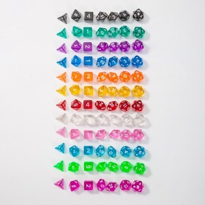 7 Uds. Juegos de Rpg de acrílico poliédrico D20 Color transparente Dnd <span class=keywords><strong>juego</strong></span> de dados para <span class=keywords><strong>juego</strong></span> de <span class=keywords><strong>rol</strong></span> Juegos de <span class=keywords><strong>mesa</strong></span> RPG - Product Image 5
