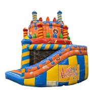 Château gonflable commercial pour anniversaires, maison de saut gonflable pour enfants avec toboggan pour événements et locations de fêtes