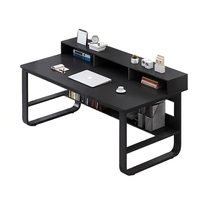 Nouveau bureau extensible en bois avec étagère pour étudiants et jeunes, ensemble de bureaux d'ordinateur de luxe pour la maison