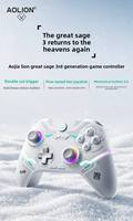 Manette de jeu AOLION NEW Switch2, éclairée, double vibration, joystick 2.4G, programmation macro, déclencheur, gyroscope six axes