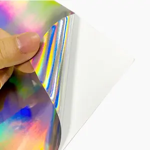 Vendite dirette del produttore degli adesivi illusori del PVC con l'adesivo, superficie dello specchio dell'arcobaleno del laser, pellicola olografica dell'automobile