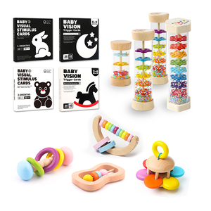 0-6 Months Early Educational Box Montessori Baby Handbell Visual Hearing Learning Sensory Toys Sets for Kids Boys Girls - Product Image 2