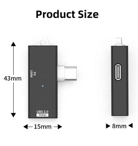 2 in 1 USB C OTG Adapter Type C to USB3.0 5Gbps PD100W Fast Charging <strong>Converter</strong> Data Adapter for Mobile Phone Tablet Notebook - Product Image 3