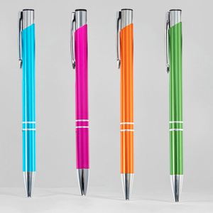 Promotional Customized Logo Oil Ink Ballpoint <b>Pen</b> with Assorted Colors for Office & School Use - Product Image 1