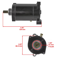 Nouveau démarreur de moteur à balais en carbone haute performance 12V OEM Mount BaoSheng pour Yamaha Superjet 700 SJ700 701Cc 1994-2020