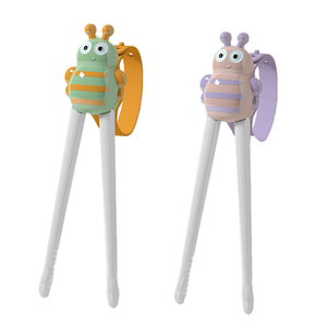 Baguettes d'apprentissage pour bébé en forme d'abeille, avec rebond automatique pour l'apprentissage <span class=keywords><strong>de</strong></span> la position des doigts, sans BPA, pour tout-petits - Product Image 5