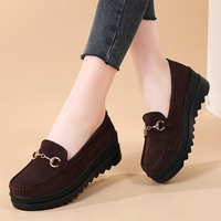 Chaussures plates personnalisées femme plate-forme chaussures plates de marche baskets femmes daim dames mocassins mocassins chaussures décontractées espadrilles pour femmes