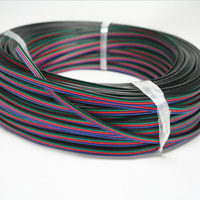 Câble d'extension pour bande LED 100M, fils électriques LED, connexion par câble plat 5 broches, rallonge pour bande LED RGBW RGBWW