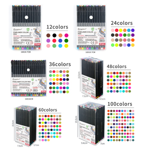 Ensemble <span class=keywords><strong>de</strong></span> marqueurs fins Giorgione 0,4 mm, 36 couleurs, <span class=keywords><strong>encre</strong></span> noire et marqueurs d'art colorés pour étudiants, pointe fine pour écrire et dessiner - Product Image 4