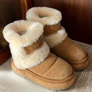 2026 Uggs Autumn and <b>Winter</b> Collection Integrated Plush Fur Snow <b>Boots</b> with Thick Sole Comfortable and Warm Wholesale - Product Image 3