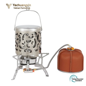 Mini estufa portátil para exteriores, cabezal de estufa multifuncional de acero inoxidable para camping, cabezal de estufa con campana de fuego para camping. - Product Image 3