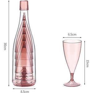 5 pièces <span class=keywords><strong>pas</strong></span> <span class=keywords><strong>cher</strong></span> en gros bouteilles vert rose bleu clair gobelet ensemble flûtes <span class=keywords><strong>à</strong></span> Champagne en plastique réutilisables 6oz <span class=keywords><strong>verres</strong></span> <span class=keywords><strong>à</strong></span> Champagne en plastique - Product Image 2