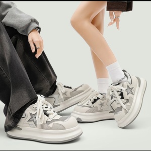 Zapatillas deportivas retro para mujer al por mayor, con <span class=keywords><strong>plataforma</strong></span> gruesa de EVA suave, de malla, con cordones, para caminar y uso casual. - Product Image 4