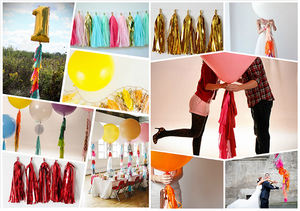 วันเกิดงานแต่งงานตกแต่งพู่โลหะ - Product Image 2