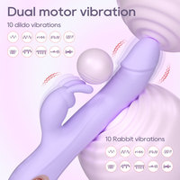 Vibrateur à billes télescopique Wenma Rabbit pour femmes, insertion et retrait automatiques, modèle 60 dB, pour adultes