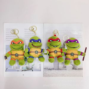 Figurine de tortue en peluche de 4 pouces, style dessin animé, transfrontalière, porte-clés pendentif, en Polyester et Coton PP, pour Claw - Product Image 6