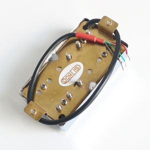 Micros <span class=keywords><strong>de</strong></span> <span class=keywords><strong>guitare</strong></span> électrique Donlis <span class=keywords><strong>3</strong></span>+<span class=keywords><strong>3</strong></span> LP, style humbucker, avec capot en laiton chromé et aimant en céramique - Product Image 4