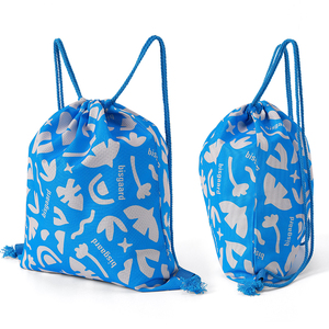 ZEHUI Customized Logo <strong>Drawstring</strong> Waterproof Sports <strong>Backpack</strong> with Oxford Fabric Polyester Material All Seasons Travel Storage - Product Image 1