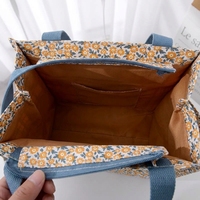 Sac fourre-tout imperméable à imprimé floral écossais, capacité moyenne, doublure TC, taille personnalisée pour les trajets quotidiens et le transport du déjeuner