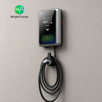 Estación de Carga Inteligente Wallbox para Vehículos Eléctricos, 22KW, Tipo 2, Control por WiFi y Aplicación, RFID, OCPP, Certificaciones CE, TUV, RoHS, Trifásica, WrightCharge