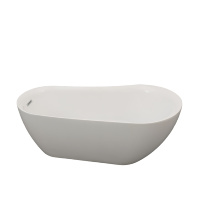 Baignoire autoportante sans soudure en acrylique vierge, design moderne, en forme de bateau, à prix abordable pour petites salles de bain